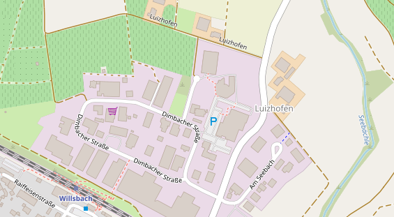 Einstellplatz auf Satellitenbild