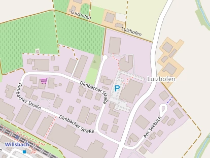 Einstellplatz auf Satellitenbild