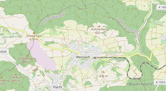 Einstellplatz auf Karte