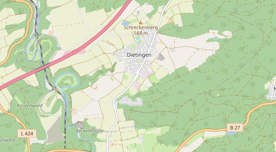 Einstellplatz auf Karte