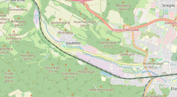 Einstellplatz auf Karte