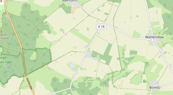 Einstellplatz auf Karte