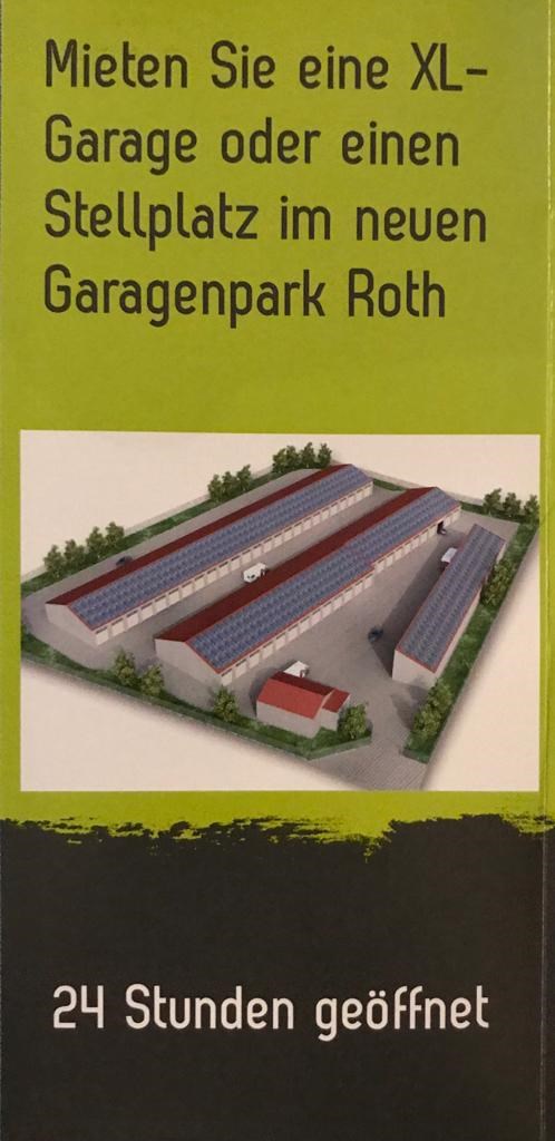 Einstellplatz: Garagenpark Roth