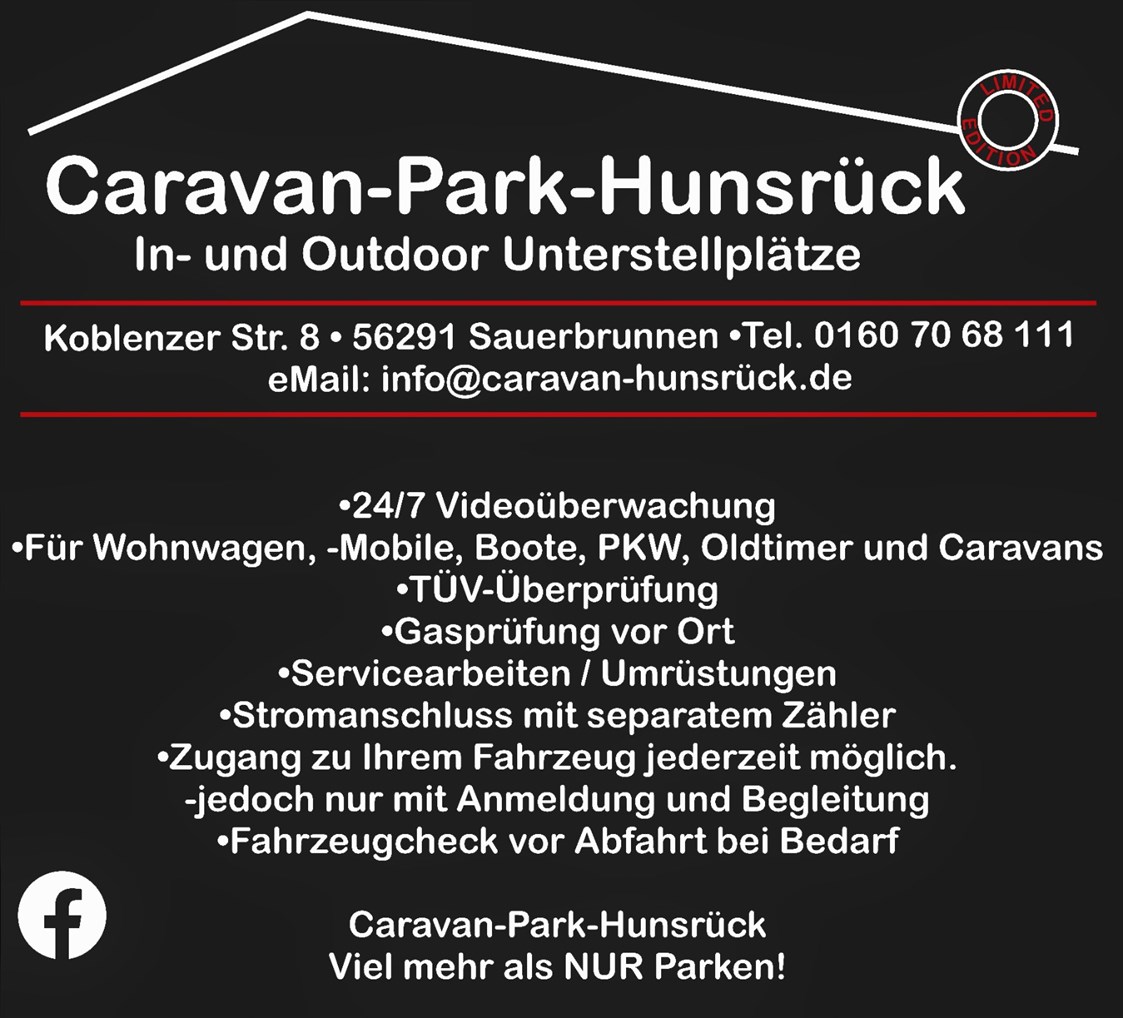 Einstellplatz: Caravan-Park-Hunsrück In-und Outdoor Unterstellplätze 