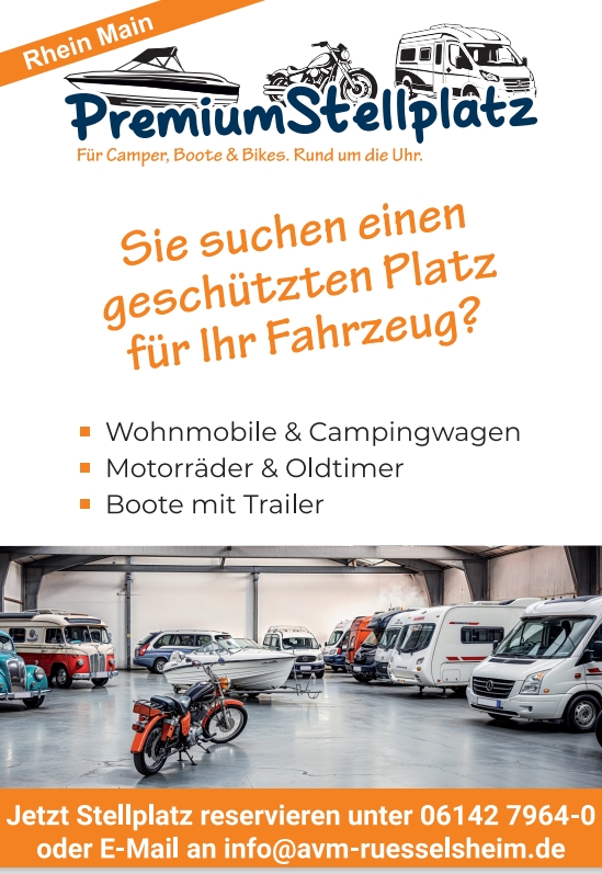 Abstellplatz - geeignet für: Oldtimer - Deutschland - Stellplatz für: Wohnwagen, Wohnmobil, Oldtimer, Motorrad, Boot